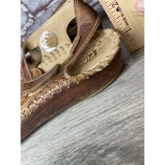 Pikolinos Puerto Vallarta Brandy Brown Closed Toe Sandals Women Sz 40EU/9.5M US - Picture 10 of 16